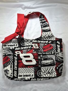 NWOT Handmade Dale Earnhardt Jr. #8 NASCAR Reversible Knot Shoulder Bag